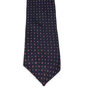 Vintage Hardy Amies Men's Silk Necktie Black Print